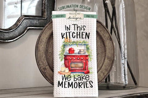Red Kitchen Christmas Cookstoves | Kitchen Towel Sublimation Designs Sublimation Ewe-N-Me Designs 