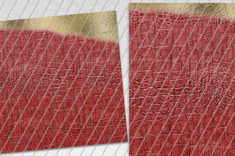 Red Leather and Gold Foil 20oz Skinny Tumbler Sublimation Sublimation Marlene Campos 