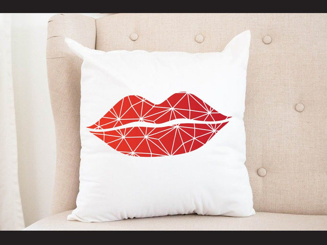 Red lip Geomatical Print SVG Johan Ru designs 
