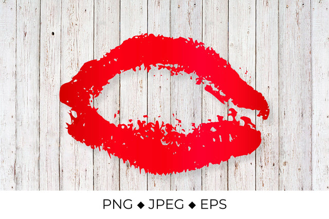 Red lips. Lipstick kiss print Sublimation LaBelezoka 