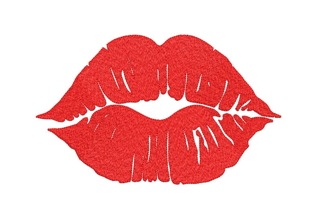 Red lips machine emboidery design,4 sizes. Embroidery/Applique DESIGNS ArtEMByNatalia 