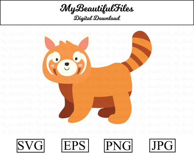 red panda - animal SVG MyBeautifulFiles 