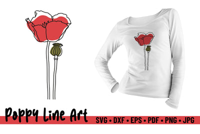 Red Poppy SVG Seed Pod SVG Niia Store 