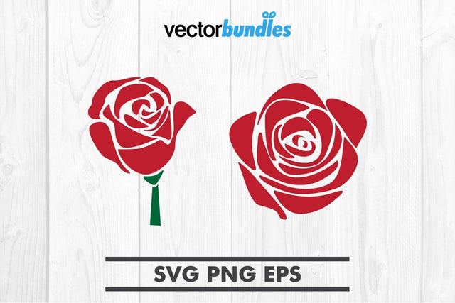 Red rose clip art svg SVG vectorbundles 