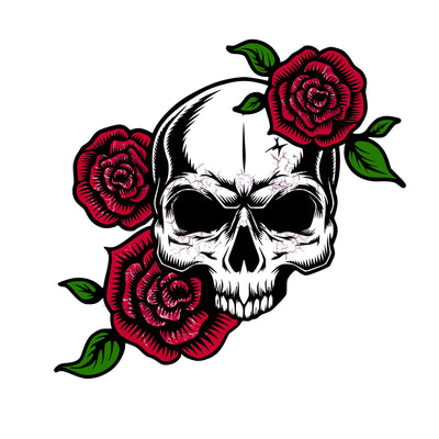 Red rose grunge skull Rose Download png Cut File, download, Day of the dead, skul png, Cricut silhouette, Skull Clip art download Sublimation Whitetailcrafts 