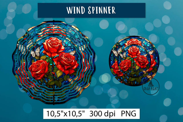 Red roses Wind Spinner png | Sublimation spinner designs Sublimation Olga Boat Design 