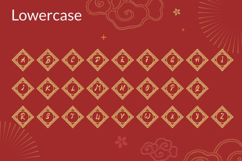 Red Square Monogram Font Attype studio 