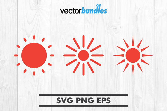 Red sun clip art svg SVG vectorbundles 