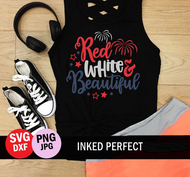 Red White And Beautiful SVG Inked Perfect 