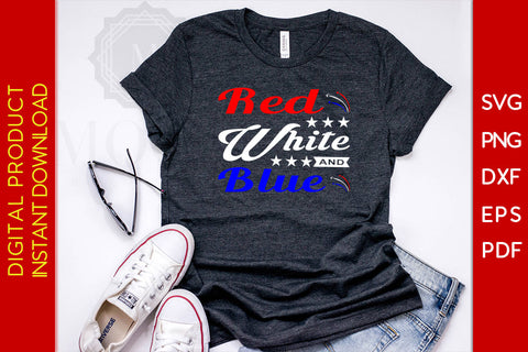 Red White And Blue 4th Of July SVG PNG PDF Cut File SVG Creativedesigntee 