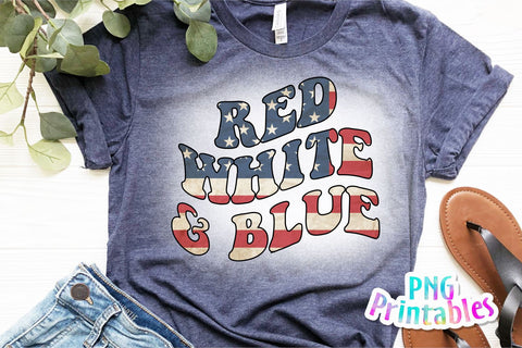 Red White and Blue png - Fourth of July png - Print File - July 4th Sublimation Design - Patriotic png - Digital Download Sublimation Svg Cuttables 