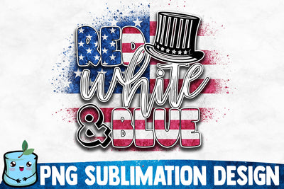Red White And Blue Sublimation Design Sublimation MintyMarshmallows 