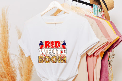 Red White and Boom, Patriotic PNG Sublimation Sublimation CraftLabSVG 