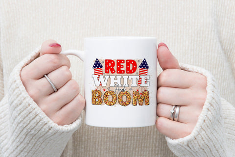 Red White and Boom, Patriotic PNG Sublimation Sublimation CraftLabSVG 
