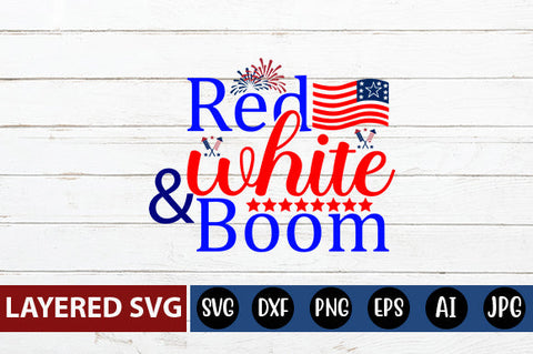 red white and boom SVG cut file SVG Blessedprint 