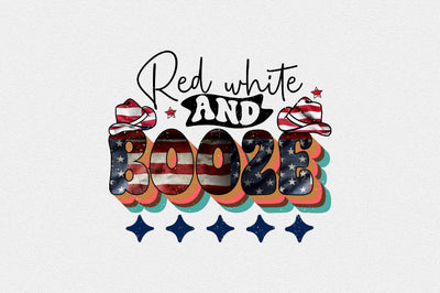 Red White and Booze Sublimation SVGArt 