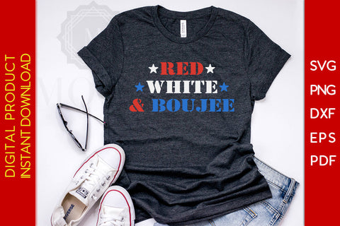 Red White And Boujee 4th Of July SVG PNG PDF Cut Files SVG Creativedesigntee 