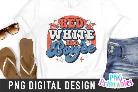 Red White and Boujee png - Fourth of July png - Print File - July 4th Sublimation Design - Patriotic png - Digital Download Sublimation Svg Cuttables 
