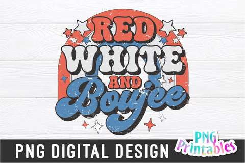 Red White and Boujee png - Fourth of July png - Print File - July 4th Sublimation Design - Patriotic png - Digital Download Sublimation Svg Cuttables 