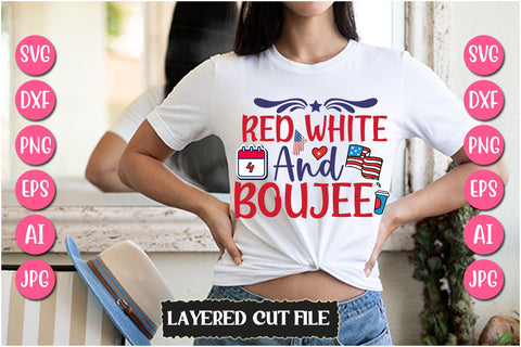 Red White And Boujee SVG Cut File SVG Newmockups 