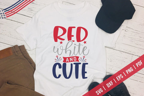 Red White And Cute, Patriotic, Fourth Of July SVG SVG CraftLabSVG 