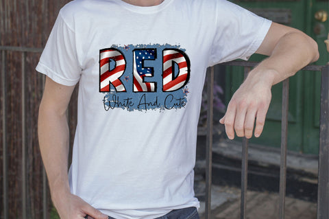 Red white and cute Sublimation SVGArt 