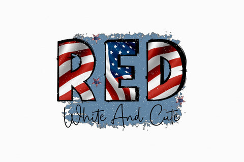 Red white and cute Sublimation SVGArt 