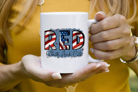 Red white and cute Sublimation SVGArt 