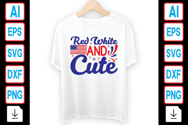 Red White and Cute SVG Craftlabsvg24 
