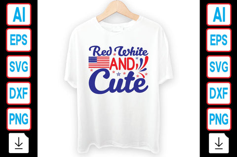Red White and Cute SVG Craftlabsvg24 