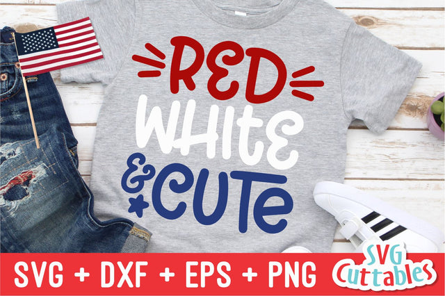 Red White and Cute Svg Cuttables 