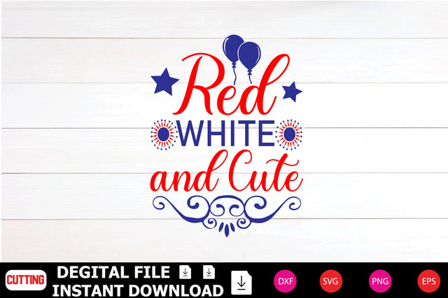 Red White and Cute SVG Shahin alam 