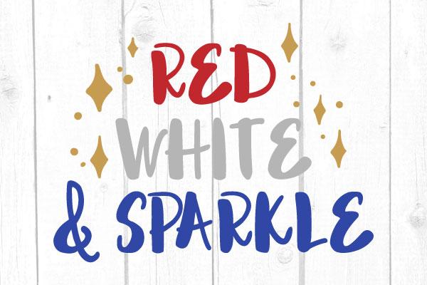 Red White and Sparkle Svg SVG cricutfilesmg 