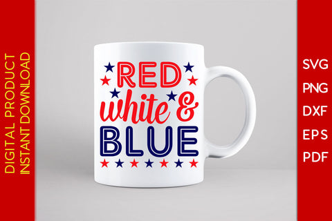 Red White & Blue 4th Of July SVG PNG PDF Cut File SVG Creativedesigntee 