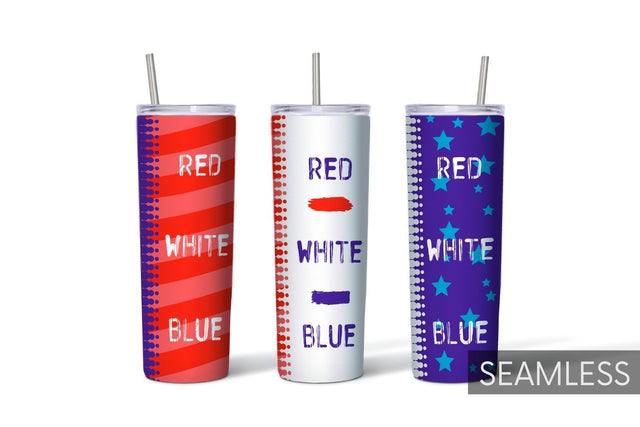 Red White Blue Tumbler Sublimation Sublimation SvgOcean 