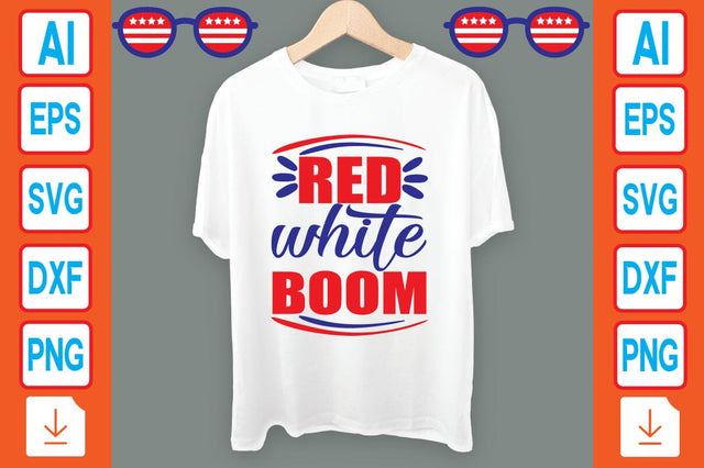 Red White Boom SVG Craftlabsvg24 