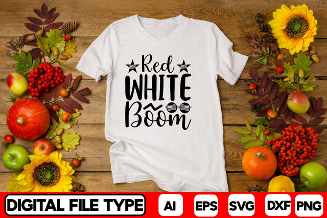 Red White Boom SVG CraftlabSvg29 