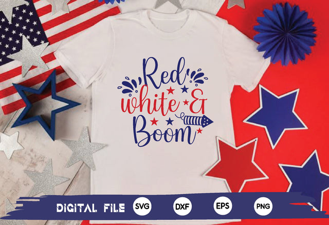 red white & boom SVG md faruk hossain 