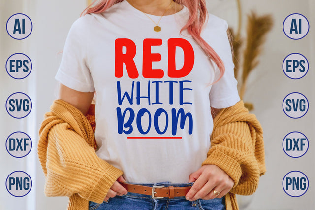 red white boom svg SVG nirmal108roy 