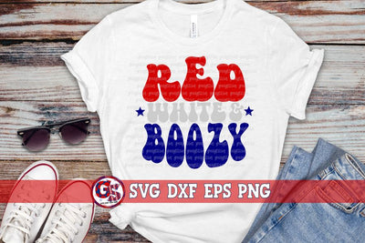 Red White & Boozy SVG DXF EPS PNG SVG Greedy Stitches 
