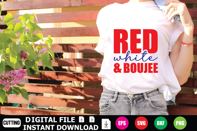 Red White & Boujee SVG Shahin alam 