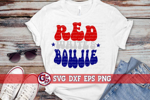 Red White & Boujie SVG DXF EPS PNG SVG Greedy Stitches 