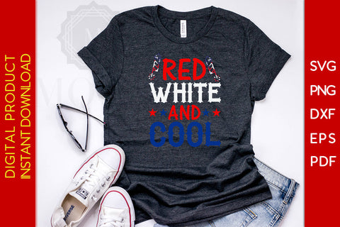 Red White & Cool 4th Of July SVG PNG PDF Cut File SVG Creativedesigntee 