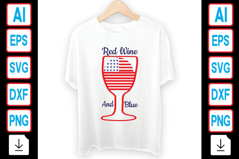 Red Wine and Blue SVG Craftlabsvg24 