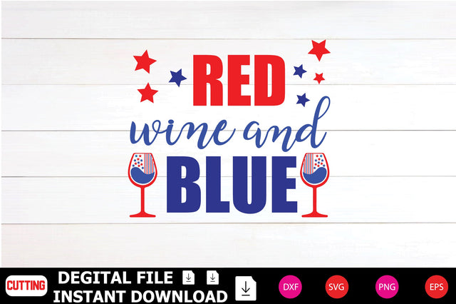 Red wine and Blue SVG Shahin alam 
