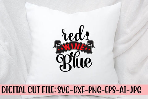 Red Wine Blue SVG Cut File SVG Syaman 