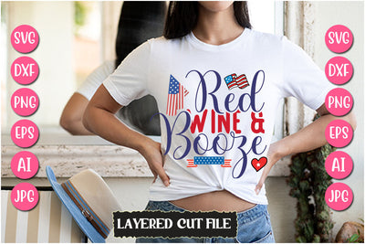 Red Wine & Booze SVG Cut File SVG Newmockups 