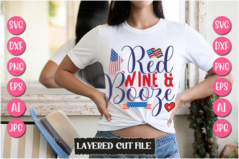 Red Wine & Booze SVG Cut File SVG Newmockups 
