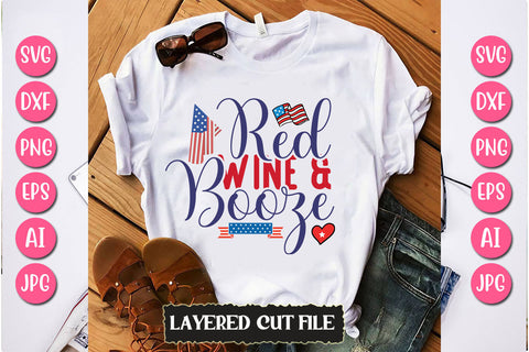 Red Wine & Booze SVG Cut File SVG Newmockups 