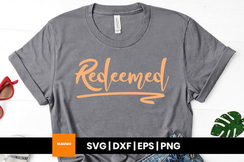 Redeemed religious svg quote SVG Maumo Designs 